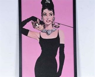 Pink Breakfast At Tiffany'S Holly Golightly & Cat