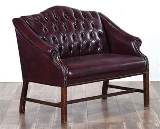 Fulmarque Queen Anne Style Tufted Back Loveseat