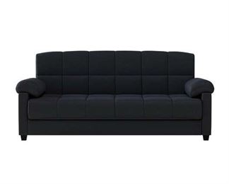 Andover Mills Minter Black 89" Pillow Top Arm Sofa Bed