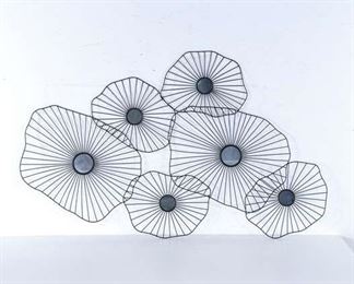 Contemporary Amoeba Mirrored Wall Hanging 