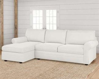 Birch Lane Haring Lizzy Linen Left Facing Sectional