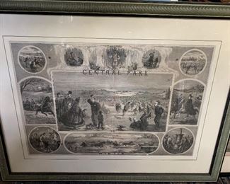 $49 Central Park NYC Lithograph