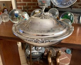 $550 Sterling Silver Lidded Serving Bowl