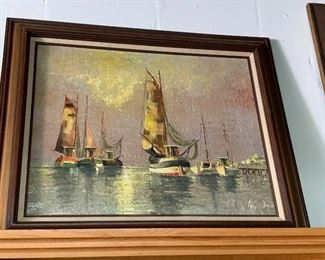 $250 Original Signed Ho Cheung Painting