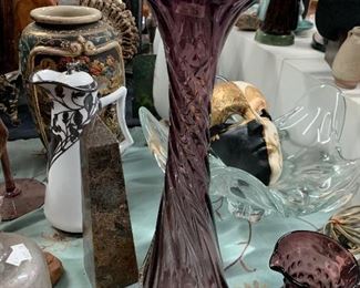 $20 Swirled Amethyst Vase