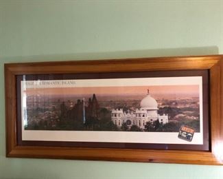 Galveston photo in frame from reclaimed IKE wood. 500.00 or best offer