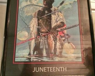 Juneteenth poster signed by artist 75.00