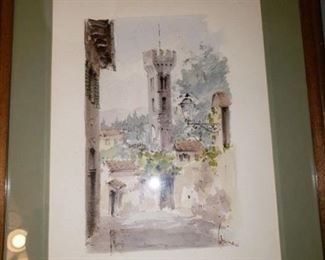 Signed and Litho Watercolor