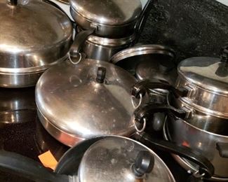 Lots of Revere Ware Pots and Pans - from $5 to $15