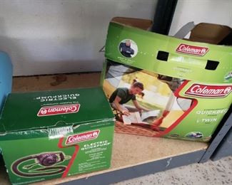 Coleman Camping Mattress and Blower