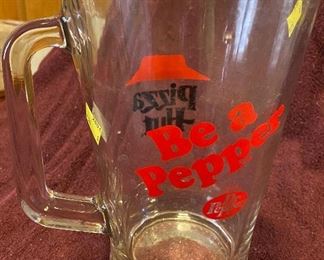Dr. Pepper/Pizza Hut Glass Pitcher $18