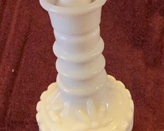 Vintage Milk Glass Liquor Decanter with Stopper $30