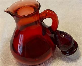 Avon Ruby Red Cruet Approximately 4" Tall $8
