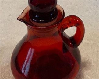 Avon Ruby Red Cruet Approximately 4" Tall $8