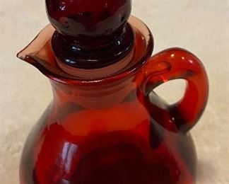 Avon Ruby Red Cruet Approximately 4" Tall $8