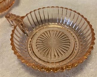 Vintage Depression Glass Pink Dessert Bowls Set of (4) $38