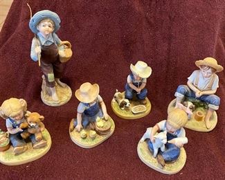 Assortment of (16) Homco Ceramic Figurines After School $12 ea