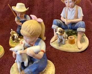 Assortment of Homco Ceramic Figurines After School $12 ea