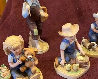 Assortment of Homco Ceramic Figurines After School $12 ea