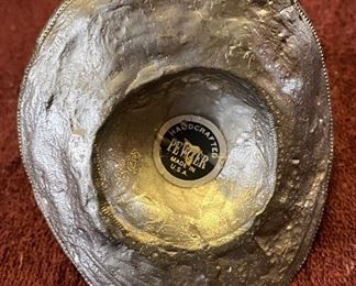 Pewter Hat with Removable Feather Ring $12