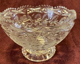 Lead Crystal Candy Bowl $24