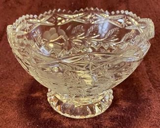 Lead Crystal Candy Bowl $24