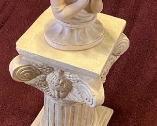 Cherub Pedestal with Cherub $12 Set or $6 each Piece