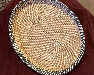 Woven Oval Basket Style Tray $20