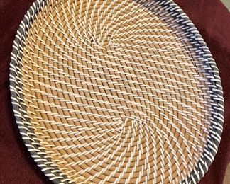 Woven Oval Basket Style Tray $20