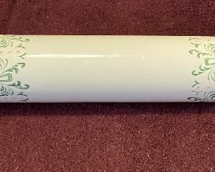Assorted Rolling Pins Vintage & Modern, Ceramic White with Design $15