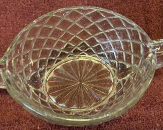 Vintage Crystal Sugar Bowl $12
