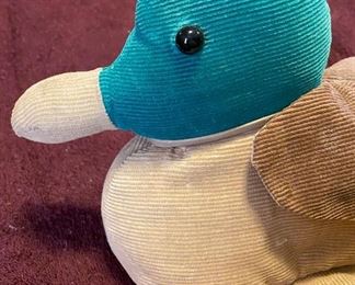 Mallard Duck Remote Control Holder Rests on Arm of Chair $8