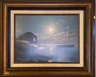 Dalhart Windberg Framed "Hidden Cove" $120