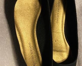 Christian Siriano Size 8.5 Flat Slip On Black Women's Shoes $10