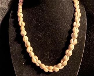 Costume Jewelry Hand Crafted Sea Shells Necklace $12