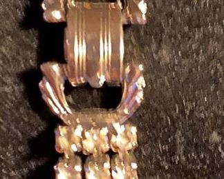 Costume Jewelry Vintage Rhinestone Bracelet with Clasp $15
