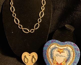 Costume Jewelry Brighton Necklace $50, Brighton Pierced Earrings $18