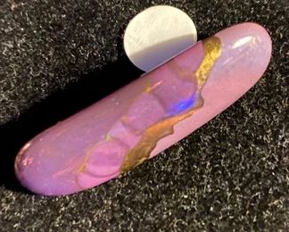 Costume Jewelry Ceramic Lavender Modern Pin $6