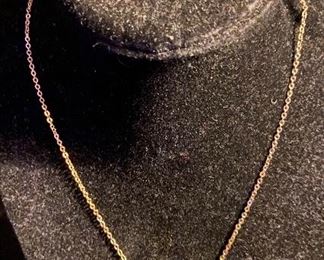 Costume Jewelry Floating Heart Pendant on Chain Necklace $12