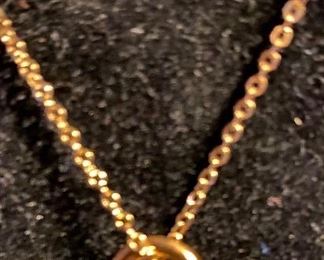 Costume Jewelry Floating Heart Pendant on Chain Necklace $12