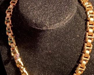 Costume Jewelry Choker Style Necklace $12