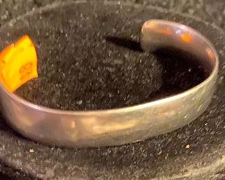 Costume Jewelry Silver Electroplated Cuff Bracelet $8