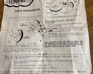 Vintage Lionel Spear Electronic Phonograph Nursery Rhymes $35