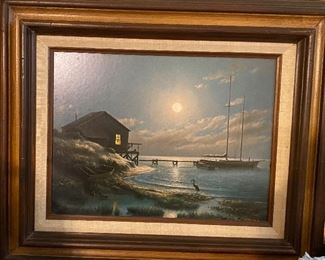 Dalhart Windberg Framed "Hidden Cove" $120