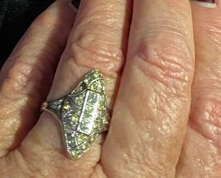 Costume Jewelry Ladies Dinner Ring Electroplated $60