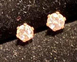 Costume Jewelry CZ Pierced Earrings $30