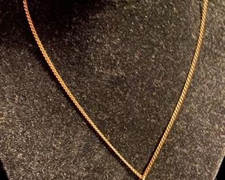 Costume Jewelry CZ Stone Gold Filled Chain $40