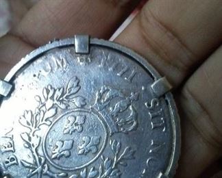 French LOUIS XV  Coin  era 1771  /  .917 sterling silver  $300