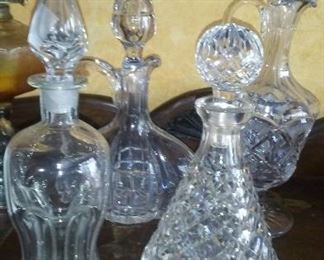 Lot of decanters #4 one stopper broke $100