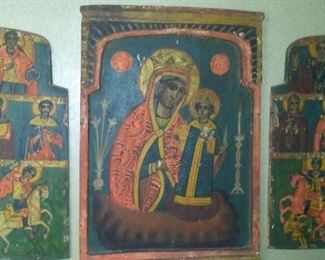 1600's Ethiopian Coptic wood Bible on Board framed  $400